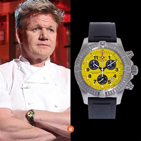 gordon ramsay yellow breitling price|gordon ramsay watch collection.